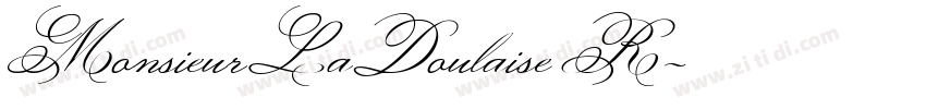 MonsieurLaDoulaise R字体转换